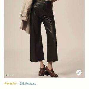 Anthropologie Collette black faux leather pants